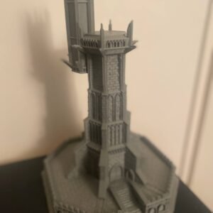 Tour Sombre Fortifiée – Modèle Inspiré de Minas Morgul